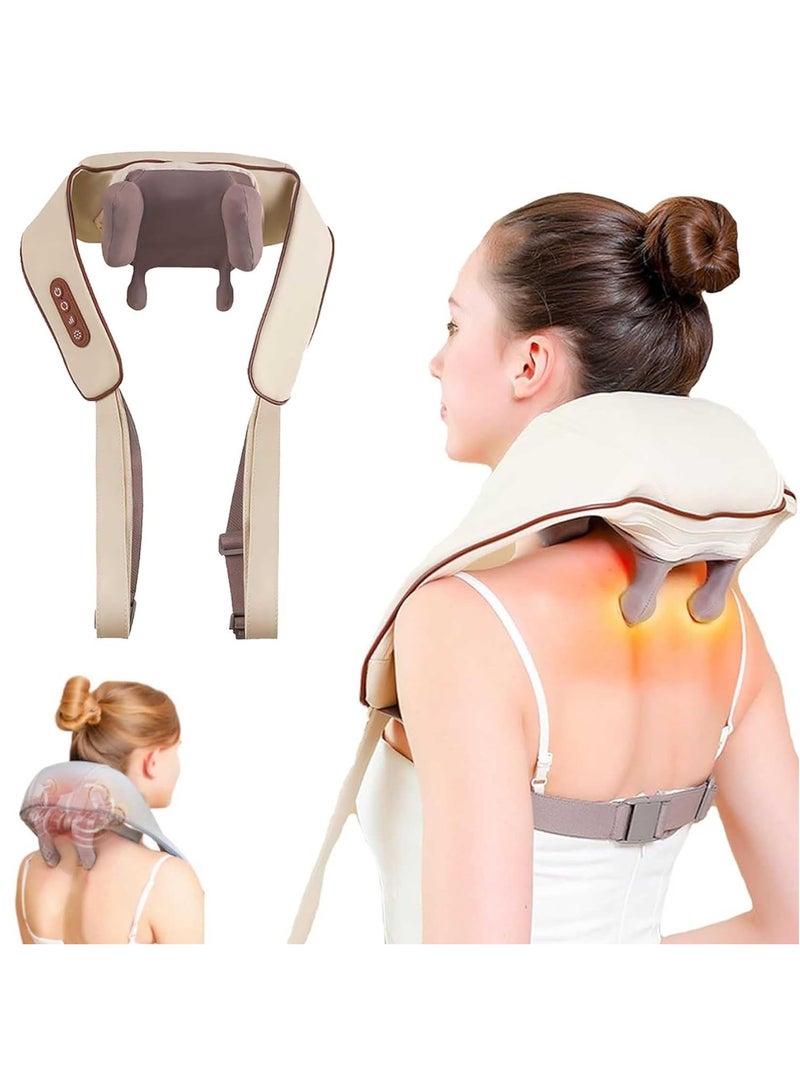 DubaiGallery Best Neck Massager for Pain Relief Deep Tissue, Massagers for Neck and Shoulder with Heat, Simulate Human Hand Grasping and Kneading, Better Electric Back Massagers for Men Women - Image 1