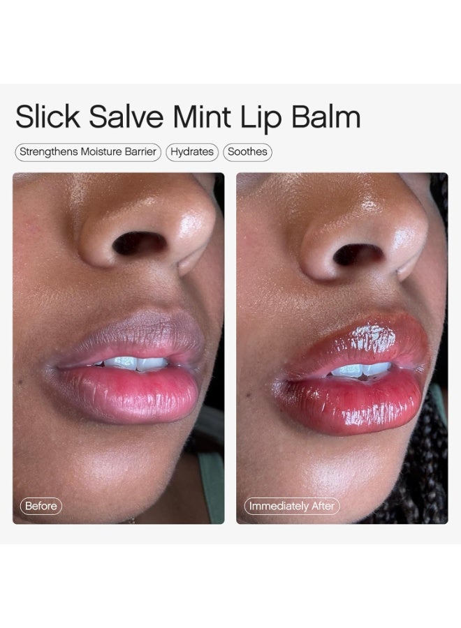 TOPICALS بلسم الشفاه اللامع بالنعناع من توبيكالز سليك سالف | يخفف الانزعاج، يقوي الحاجز ويوفر ترطيبًا وراحة تدوم | تركيبة نباتية خالية من البارابين مع حمض الهيالورونيك والسيراميدات (0.5 أونصة سائلة) - Image 5