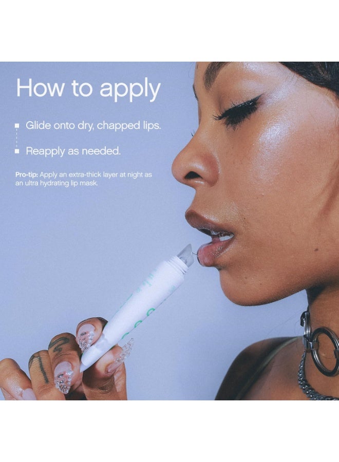 TOPICALS بلسم الشفاه اللامع بالنعناع من توبيكالز سليك سالف | يخفف الانزعاج، يقوي الحاجز ويوفر ترطيبًا وراحة تدوم | تركيبة نباتية خالية من البارابين مع حمض الهيالورونيك والسيراميدات (0.5 أونصة سائلة) - Image 3