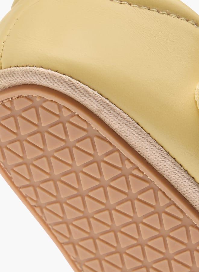 Barefeet Girls Floral Applique Booties with Hook and Loop Closure - Image 5