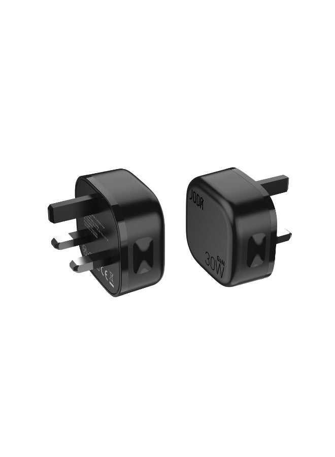 جودا شاحن جداري  جودا    فولتبود قوة 30 واط بمنفذ تايب سي – اسود شاحن سريع 30W ⚡ شاحن GaN 20W ⚡ شاحن جودا Type-C 🔌 شاحن USB Type-C 🔋 شاحن مدمج 📱 شاحن سريع للهواتف 📱ايفون⚡ محول  GaN سريع ⚡🔋شاحن للأجهزة المحمولة 📱💻شاحن للجهاز المحمول 📱🔋شاحن شحن سريع 30  وات ⚡💨شاحن للهواتف الذكية 📱📲شاحن للتابلت والساعات الذكية ⌚فيش  جودا للشحن السريع ⚡🔌 - Image 4