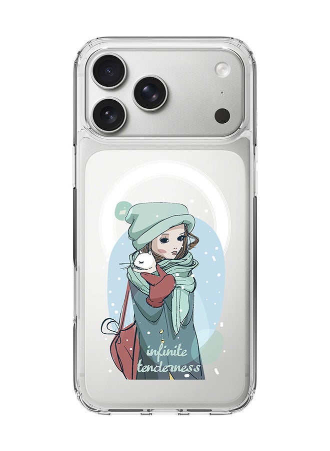 Stylizedd Classic Clear MagSafe Case for iPhone 17 Pro Max , Hybrid Soft Case Flexible Edges Anti Drop TPU PC Gel Thin Transparent Cover [ Designed for iPhone 17 Pro Max ] - Infinite Tenderness