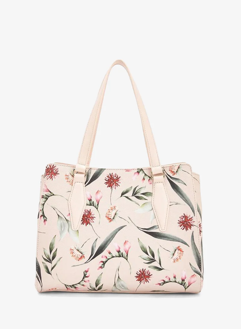 Flora Bella Printed Tote Bag with Double Handle