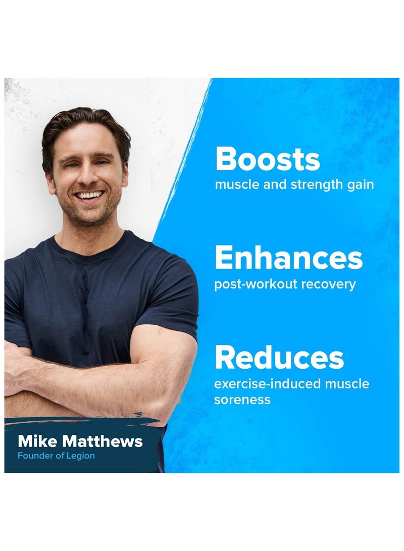 Legion Athletics Recharge Post Workout Drink, Boosts Muscle growth and Recovery, 5g Micronized Creatine Monohydrate, 2.1g L-Carnitine and L-Tartrate, 534 grams(1.18 Lbs), 60 Servings - Fruit Punch Flavor - Image 3