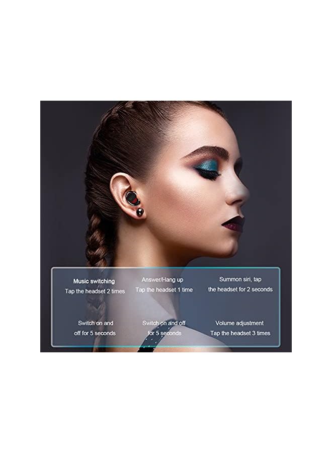 erorex Wireless Earbuds Bluetooth Headphones In Ear Hi Fi Stereo Ipx7 Waterproof Earbuds Monaural Binaural Calls Single Twin Modes Usb C 20 Hours Playtime  - Image 2