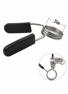 KASTWAVE 2 pcs Spring Clip Collars, 2-inch (50mm) Barbell Exercise Collar Clamps for Olympic Weight Bar Dumbbells Gym Fitness Training Weight Lifting Equipment  - Image 2