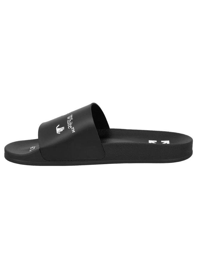 OFF-WHITE Logo-print slides Black - Image 1