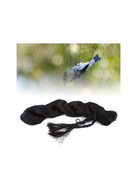 Bird Net, Heavy Duty Anti Bird Protection Mesh Net for Farms Vineyard Agricultural Planting, Black (Nylon, 25' x 50')