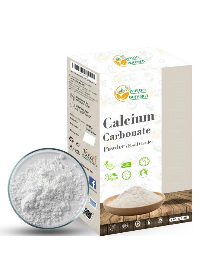 HERBS BOTANICA مسحوق كربونات الكالسيوم من هيربس بوتانيكا، مكمل غذائي من الدرجة الغذائية للطهي والخبز، مضاد للحموضة، معجون أسنان DIY 8 أونصات - Image 3