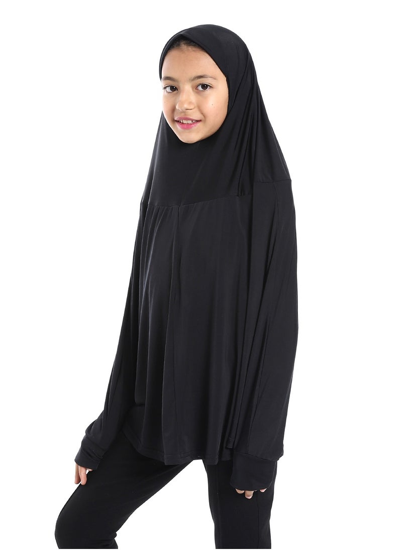 Caesar - Plain Prayer Veil For Girls With Long Sleeves - Image 1