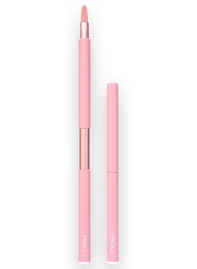 AOU LIP BRUSH Compact & Retractable Design for Easy Carry with Cruelty-Free Soft Brush, Valentine's Day Gifts for Woman - Image 1
