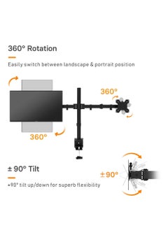 XiuWoo Adjustable Dual LCD LED Heavy Duty Gaming Monitor Arm Mount Stand  - Image 3