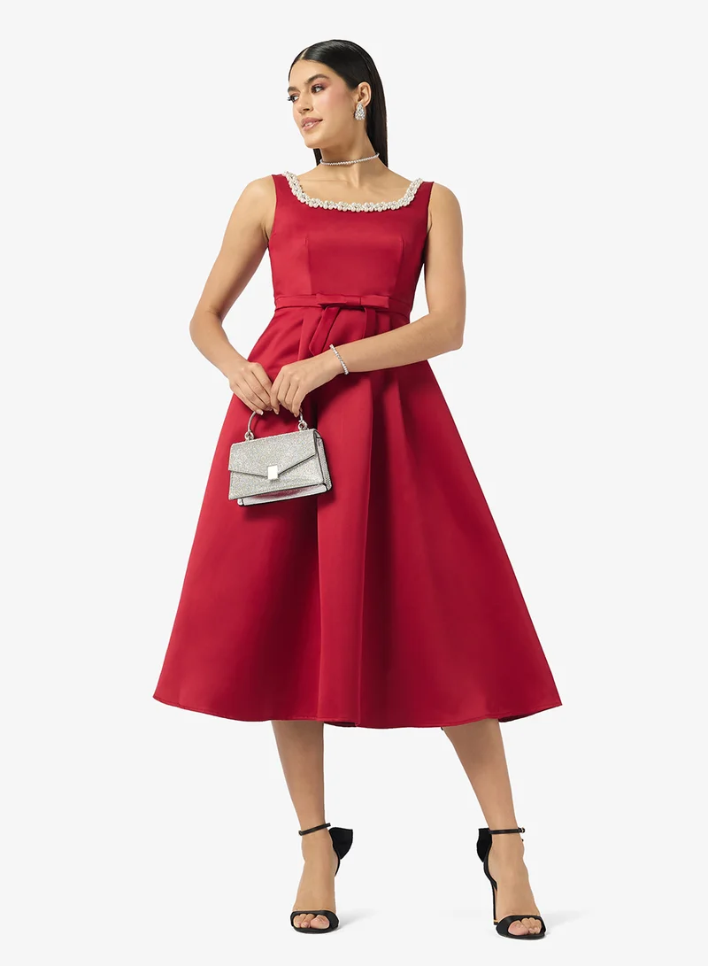 Ella Limited Edition  Embellished Neck Cocktail Dress for Women | Best Price UAE