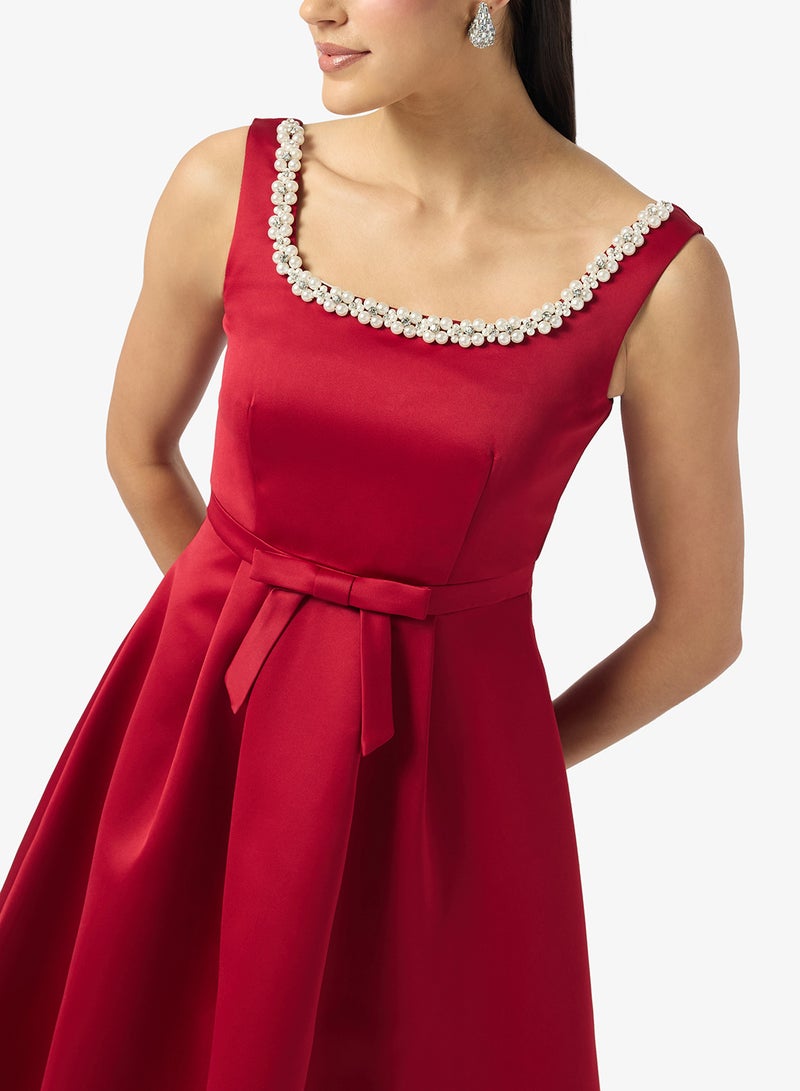 Ella Limited Edition Embellished Neck Cocktail Dress - Image 3