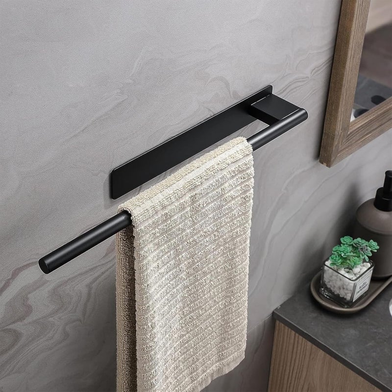 KASTWAVE Hand Towel Holder, SUS 304 Stainless Steel Self Adhesive Bathroom Towel Bar, for Bathrooms and Kitchen, No Drilling, for Kitchen, Toilet - Image 2