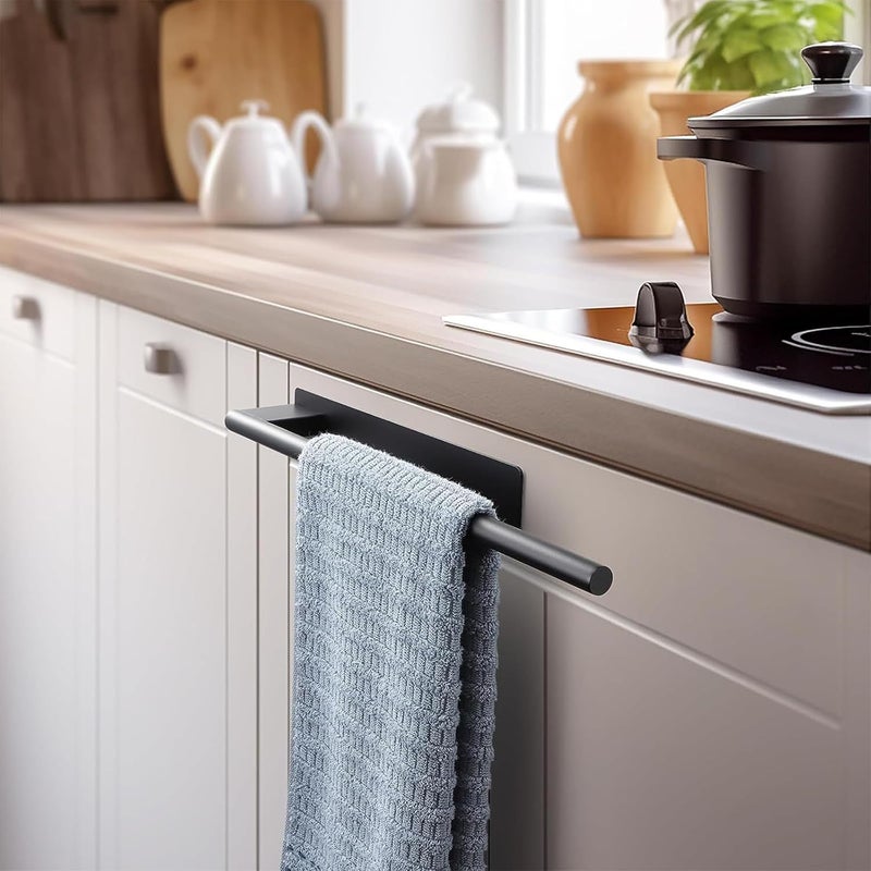 KASTWAVE Hand Towel Holder, SUS 304 Stainless Steel Self Adhesive Bathroom Towel Bar, for Bathrooms and Kitchen, No Drilling, for Kitchen, Toilet - Image 5