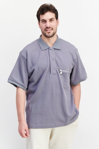 Men Sport Fit Spread Collar Short Sleeve Outdoor Polo Shirt, Grey - pzsku/Z5089145A2E4F841A2E1DZ/45/1749133156/1609713f-793c-422e-a464-0cdda6d823ef