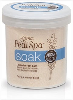 Gena Pedi Spa Soak with Argan Oil Lavender Foot Bath, 14 oz 