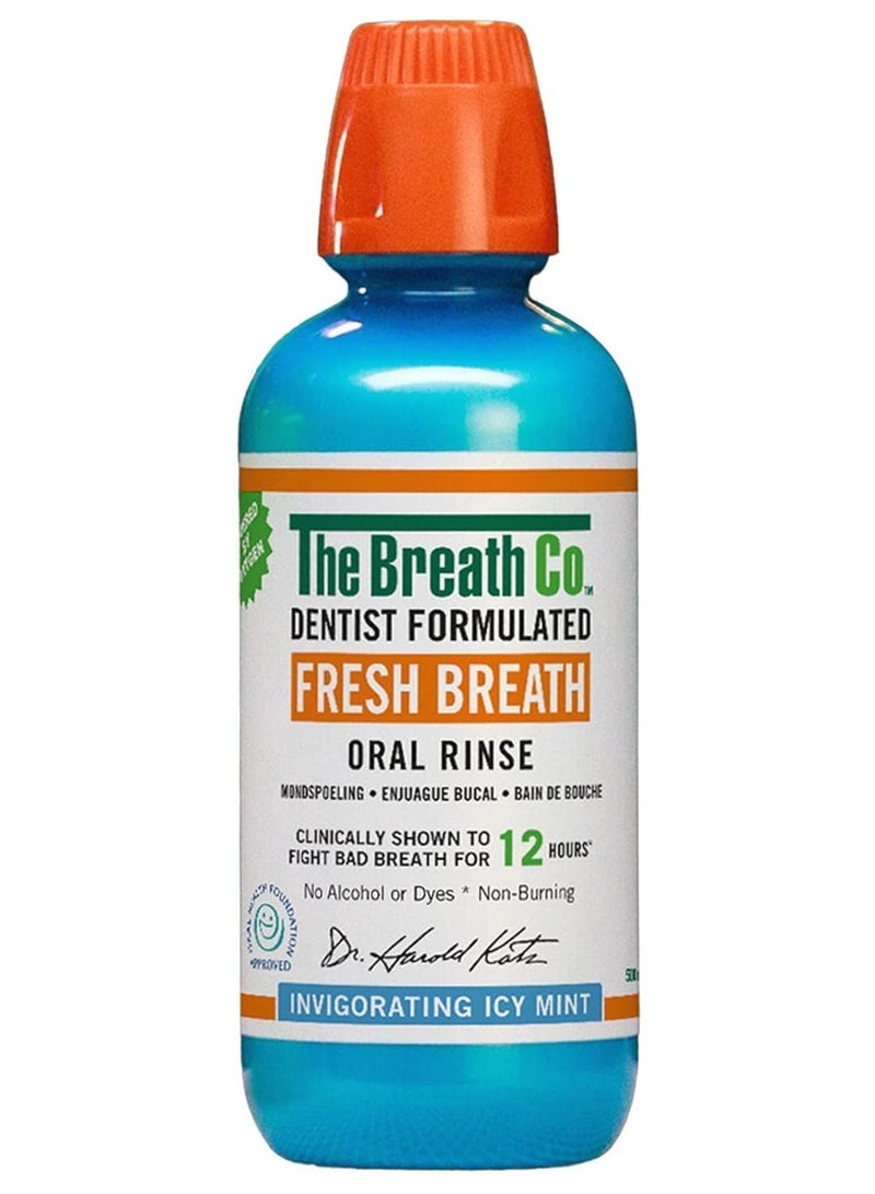 Therabreath Fresh Breath Oral Rinse Invigorating Icy Mint 473ml - Image 1