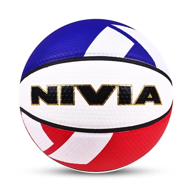 نيفيا Nivia Quantum Basketball - Pro-League Match Ball for Indoor Courts, Size 7, Multicolor