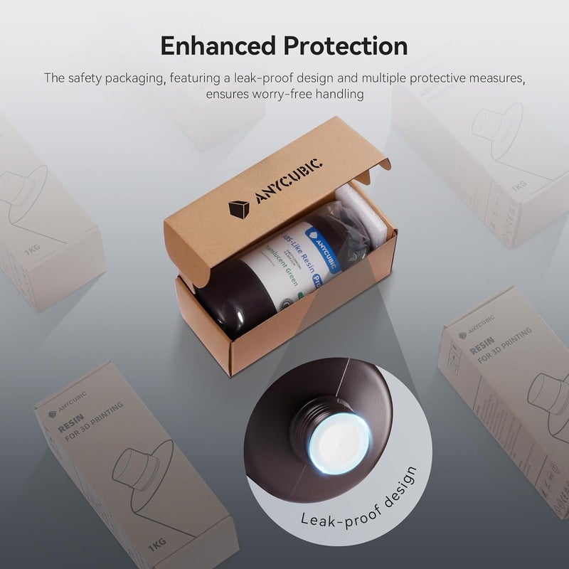 3idea 3 idea Imagine Create Print ABS-Like Resin Pro 2, Upgraded 8K 3D Printer Resin with Enhanced Strength &Toughness, High Precision, Low Odor, Wide Compatibility for All LCD Resin 3DPrinters (Grey,1kg) - Image 5