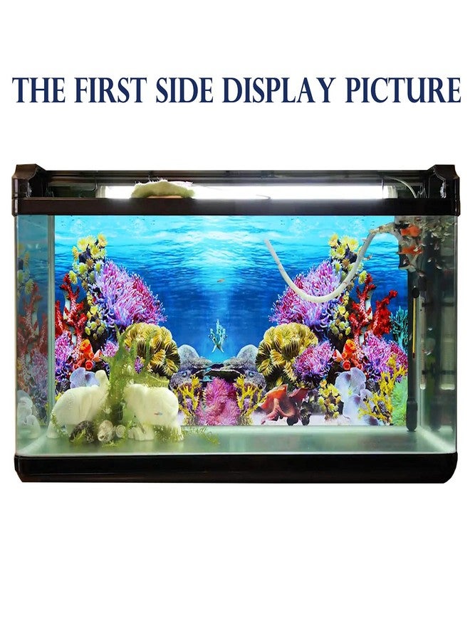 ELEBOX Fish Backgrounds Paper Double Sides Aquarium Background Picture, Colorful Fish Tank Background 16"x 40" - Image 4