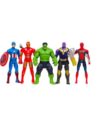 Avenger Toy Figures Set Hulk Captain-America Thanos Iron-Man Spider-Man Pack Of 5 Action Figures Set For Kids - pzsku/Z508948866BBD99CFD7CEZ/45/_/1739870034/1c22b76b-cd21-4d35-9005-6289eaff09cb