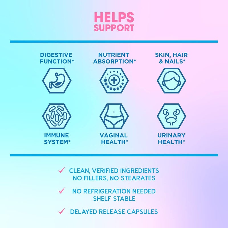 BioEmblem Beauty Probiotics for Women 35 Billion CFU 14 Strains with Biotin Collagen Prebiotics for Digestive Health Hair Skin and Nails Vaginal Probiotics Supplement Shelf Stable 30 Caps - Image 2