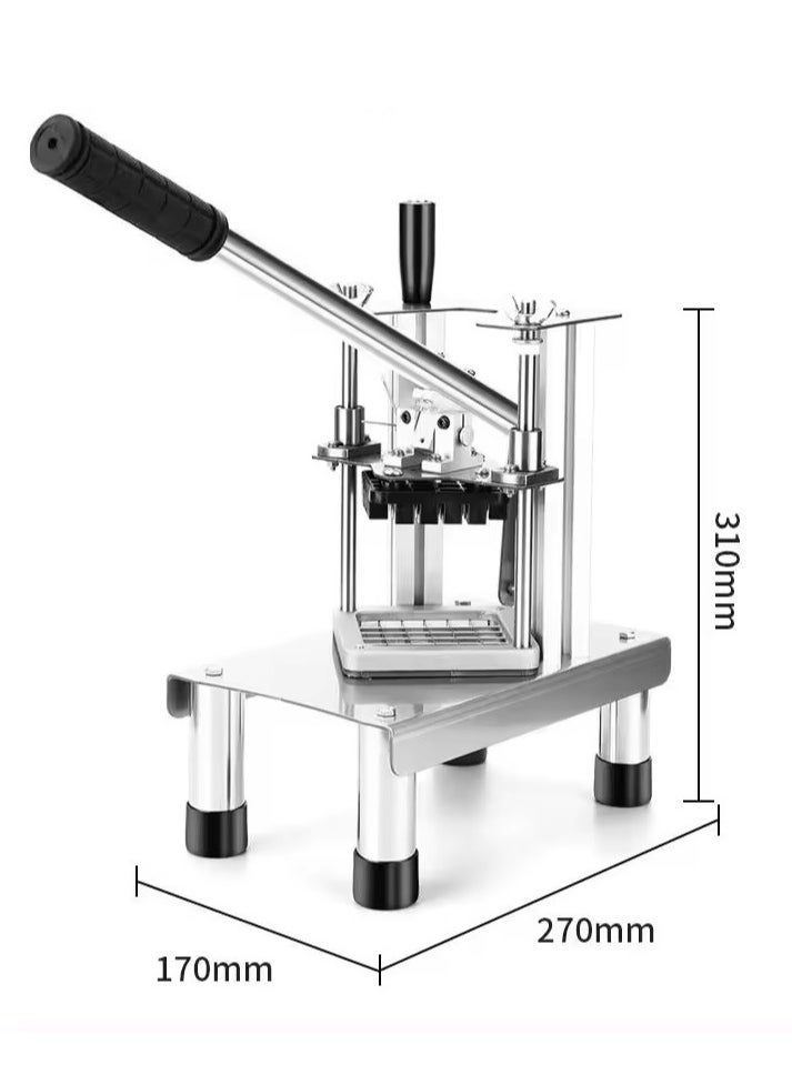 LETWOO LETWOO High Quality Manual Small Cucumber Bar Cutting Machine Vertical Fries Cutter Potato French Fry Cutter Machine With 3 Different Sizes Blades  - Image 2