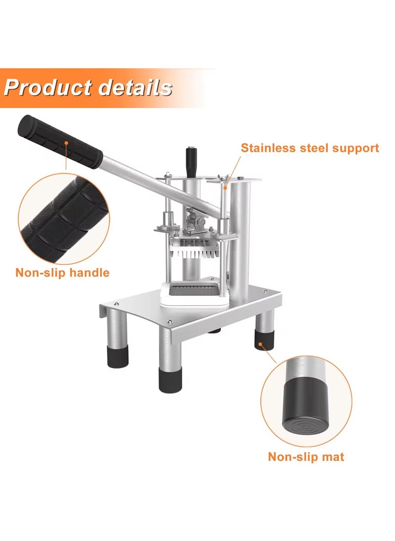 LETWOO LETWOO High Quality Manual Small Cucumber Bar Cutting Machine Vertical Fries Cutter Potato French Fry Cutter Machine With 3 Different Sizes Blades  - Image 4