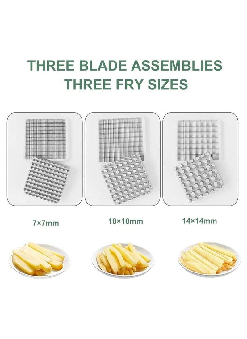 LETWOO LETWOO High Quality Manual Small Cucumber Bar Cutting Machine Vertical Fries Cutter Potato French Fry Cutter Machine With 3 Different Sizes Blades  - Image 5