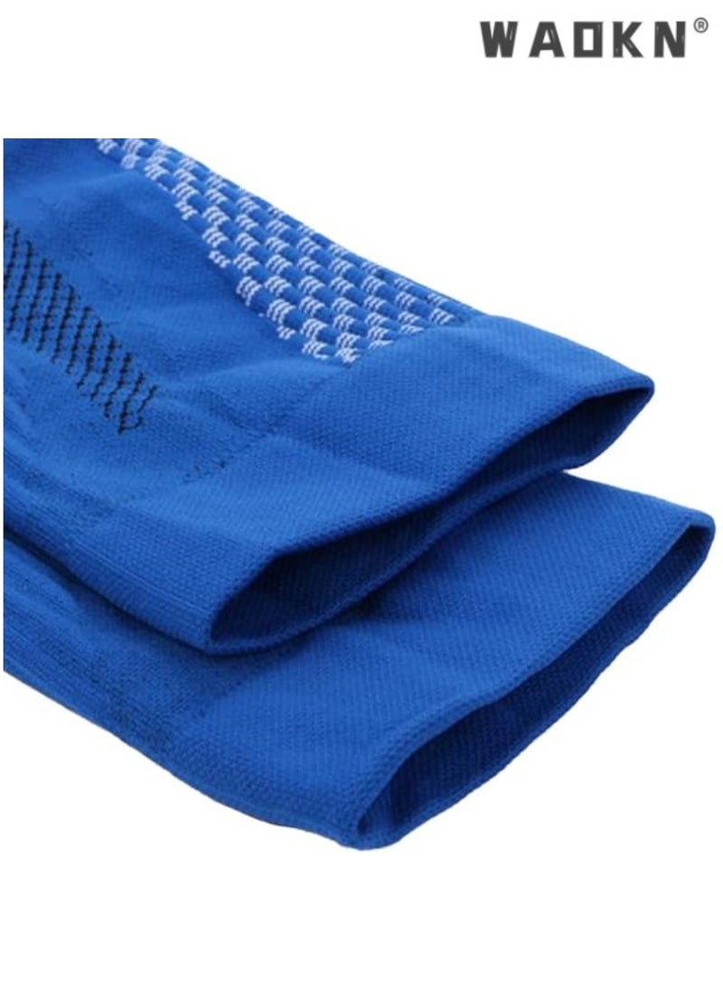WAOKN High-Performance Compression Running Socks, Professional Sports Long-Tube Football Socks, Calf-Length Design, Extremely Elastic, Suitable for Long-Duration Sports Activities（Blue）  - Image 5