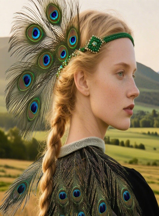 Goaste 50 Pack Real Peacock Feathers, 10-12 Inch Natural Peacock Eye Feathers for Floral Arrangements, Wedding, Home Decoration, Party Decoration, DIY Craft, Christmas Tree Decor - Image 5