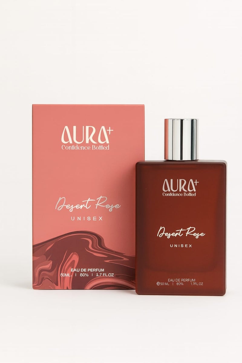 AURA PLUS Desert Rose Perfume for Men & Women 50ml | Oriental Gourmand & Spicy Amber Fragrance | Rich, Sweet & Sensual | Ideal for Night Out & Festive Occasions - Image 2