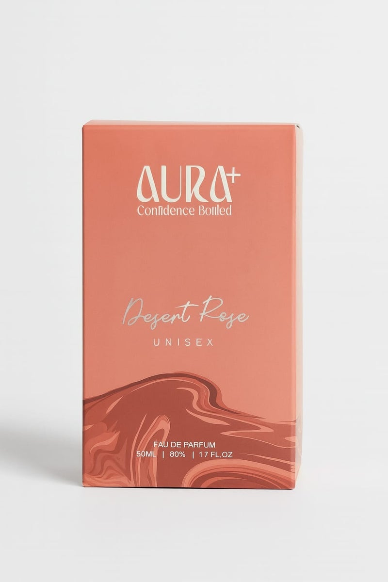 AURA PLUS Desert Rose Perfume for Men & Women 50ml | Oriental Gourmand & Spicy Amber Fragrance | Rich, Sweet & Sensual | Ideal for Night Out & Festive Occasions - Image 3