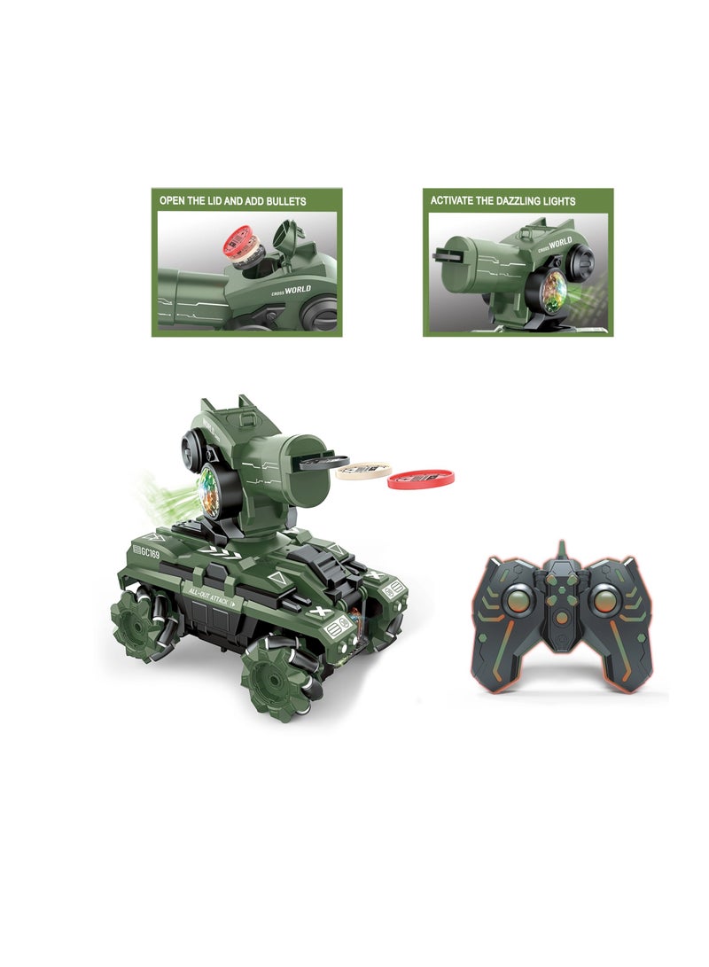 Toyland Remote Control UFO Tank Stunt RC Car Rotating Shoot Flying Saucer With Cool Light Music - Image 2