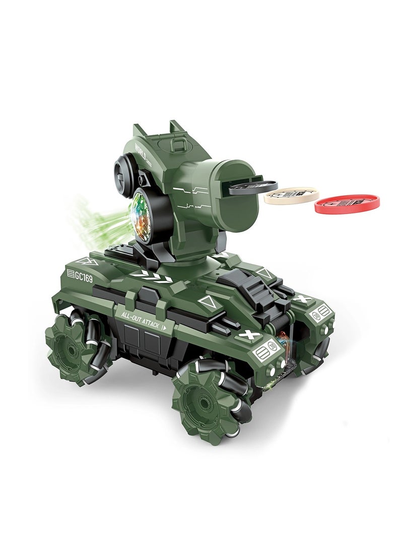 Toyland Remote Control UFO Tank Stunt RC Car Rotating Shoot Flying Saucer With Cool Light Music - Image 1