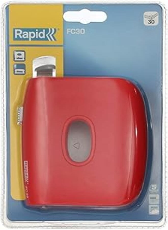 Rapid Rapid 30 sheets paper puncher - red 