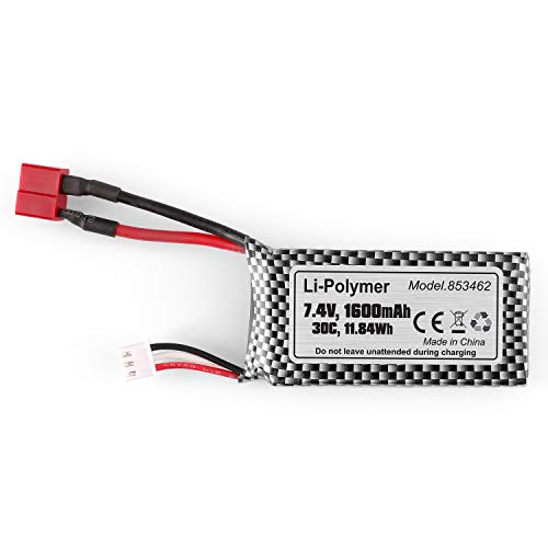 HAIBOXING 1/12 Scale RC Cars Spare Parts Apply for HBX 2995 & 905 & 903 & 903A 7.4V 1600mAh Soft Pack Li-po Battery T2119 - Image 2