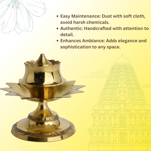 POSHIFY Exquisite Brass Agarbati Stand: Traditional Indian Incense Stick Holder for Puja Room, Home Decor, Hindu Worship, Spiritual Practices and Home Decor - 140 - Image 4