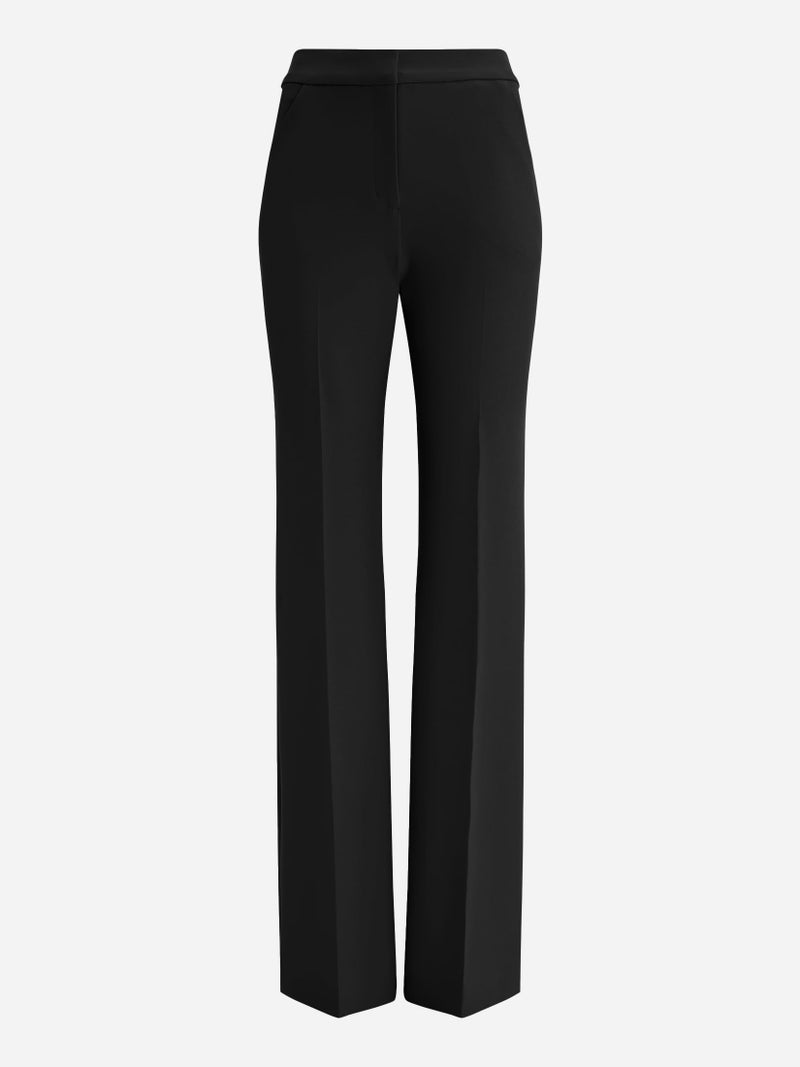 EXPRESS Womenâ€™s Editor Pants â€“ High Rise Stretch Trouser Flare Dress Pant, Work or Event, Machine Washable â€“ Black - Image 5