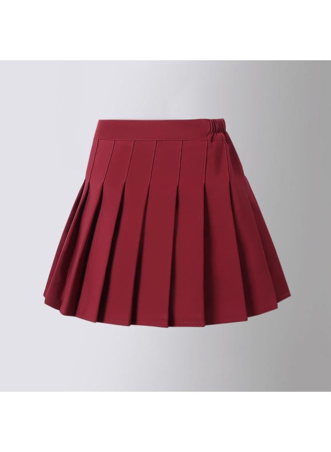 Girl's Skirt Children's Wear Summer New Arrival Culottes Korean Style Four Seasons Skirt Children's Pleated Skirt Girl's Trendy Short Skirt 