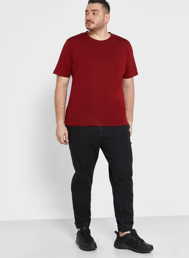 Seventy Five Plus Size Crew Neck T Shirt