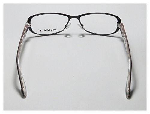 Koali 7186k For Ladies/Women Designer Full-Rim Shape Light Weight Adjustable Pads Eyeglasses/Spectacles (52-15-130, Black/Taupe) - Image 5