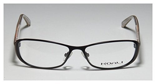 Koali 7186k For Ladies/Women Designer Full-Rim Shape Light Weight Adjustable Pads Eyeglasses/Spectacles (52-15-130, Black/Taupe) - Image 3