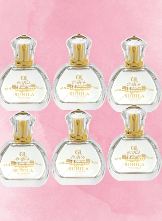 Banafa 6 Pieces Suhaila EDP 100ML