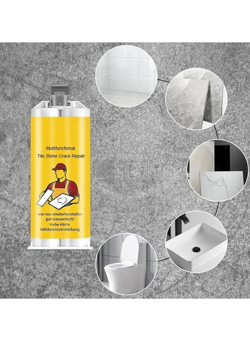 CMGTYYD Comprehensive Tile & Stone Repair Kit - Versatile Porcelain, Granite & Marble Fixing Solution for Bathtubs, Countertops, and Ceramics - Easy-to-Use Repair Paste (1 Piece, Large) - Image 4
