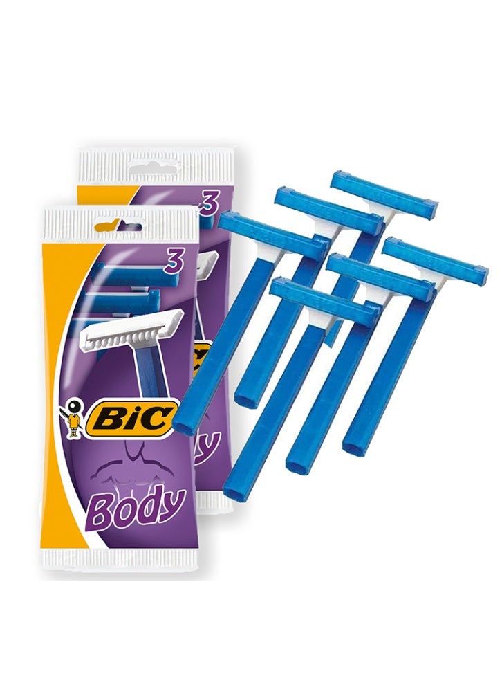 بيك عبوة من 6 شفرات حلاقة بيك للرجال للاستخدام مرة واحدة - Image 1