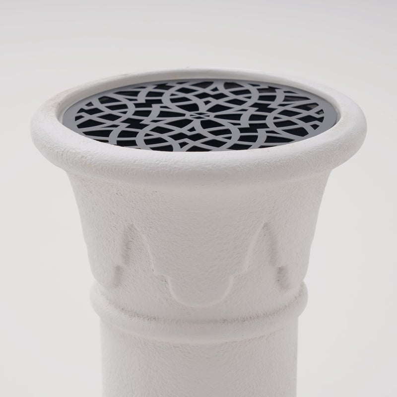 Homez Qurtuba Collection Homez Arqa Oud Burner, White, 15*15*25 cm - Image 3