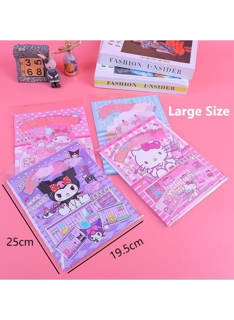 4 Pack 3D  Puffy Sticker Books for Kids , Dress-Up with Kitty Melody, Kuromi Dog Characters , Reusable Sticker Books for Girls , Travel-Friendly Dress Up Doll Stickers ,Gift for Boy Girl - pzsku/Z508A62107A3CFDF7B435Z/45/_/1710827895/a3ebcd8c-771a-458c-b554-fb23fee4a722